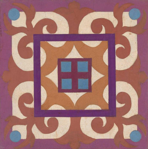 Global Square White Modern Wood Framed Art Print with Double Matting by Smith, Hope