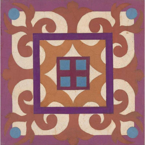 Global Square Gold Ornate Wood Framed Art Print with Double Matting by Smith, Hope