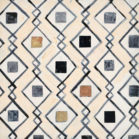 Tribal Impression 3 Black Modern Wood Framed Art Print by Smith, Hope