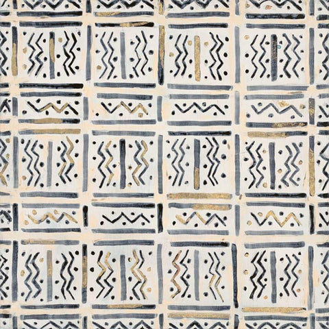 Tribal Impression 5 Black Modern Wood Framed Art Print by Smith, Hope