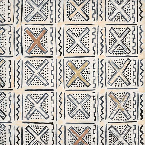 Tribal Impression 7 White Modern Wood Framed Art Print by Smith, Hope