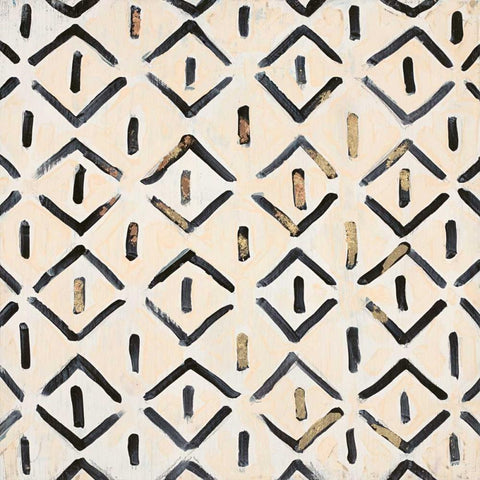 Tribal Impression 8 Black Modern Wood Framed Art Print by Smith, Hope