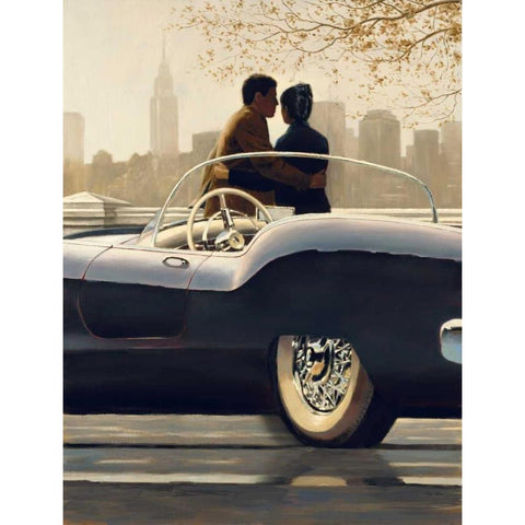 Urban Getaway White Modern Wood Framed Art Print by Sullivan, Myles