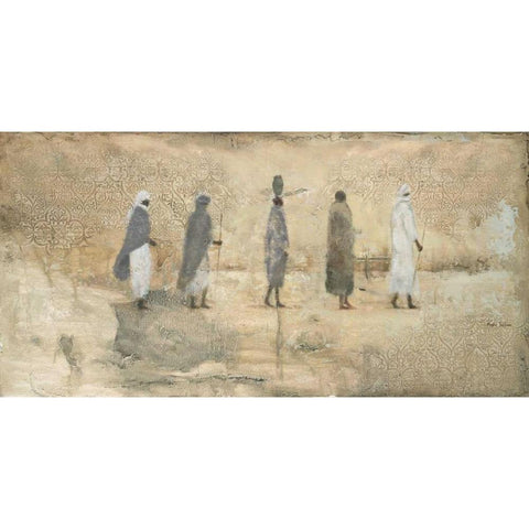 Desert Miraj  Gold Ornate Wood Framed Art Print with Double Matting by Sullivan, Myles