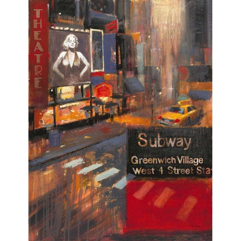 Urban Bombshell White Modern Wood Framed Art Print by Sullivan, Myles