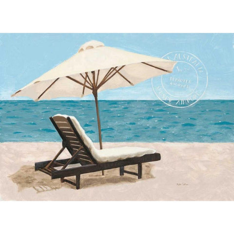 Escape and Relax Black Modern Wood Framed Art Print by Sullivan, Myles