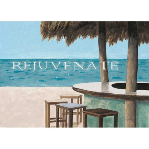 Escape and Rejuvenate - no postmark Black Modern Wood Framed Art Print by Sullivan, Myles