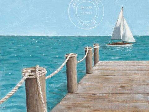 Escape and Let Go White Modern Wood Framed Art Print with Double Matting by Sullivan, Myles