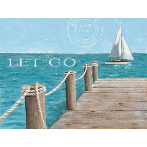 Escape and Let Go Gold Ornate Wood Framed Art Print with Double Matting by Sullivan, Myles