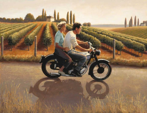 Tuscan Smapshot White Modern Wood Framed Art Print with Double Matting by Sullivan, Myles