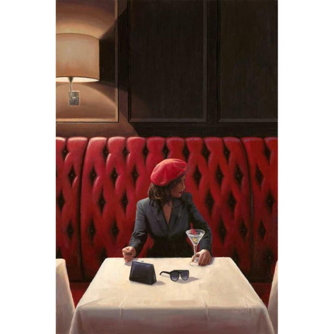 A Chance Encounter 1 Black Modern Wood Framed Art Print by Sullivan, Myles