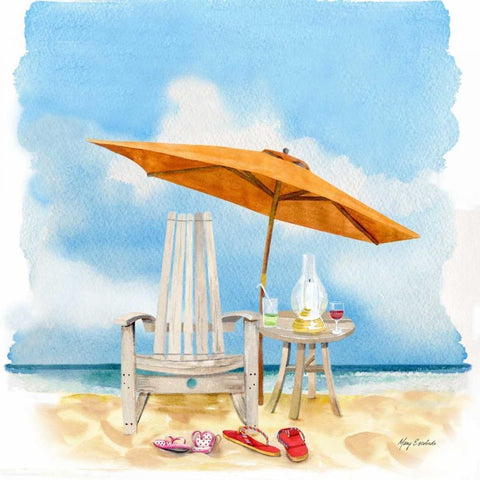 Best Seat In The House! Gold Ornate Wood Framed Art Print with Double Matting by Escobedo, Mary