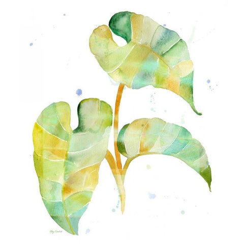 Watercolour Tropical 3 Black Modern Wood Framed Art Print by Escobedo, Mary