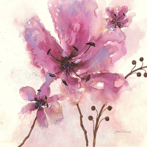 In Bloom 1 Black Modern Wood Framed Art Print by Gottschlag, Jurgen