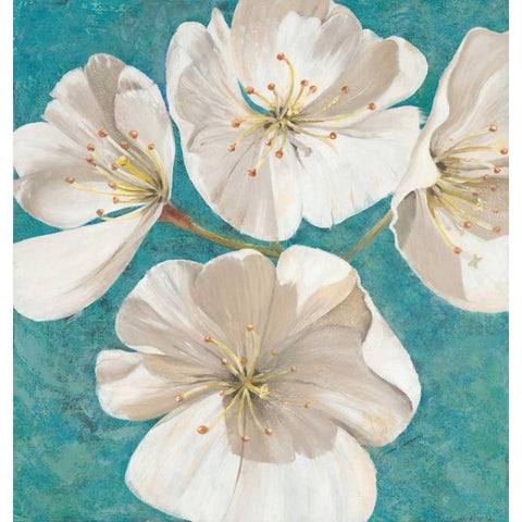 Blossom Beauty                       White Modern Wood Framed Art Print by Gottschlag, Jurgen