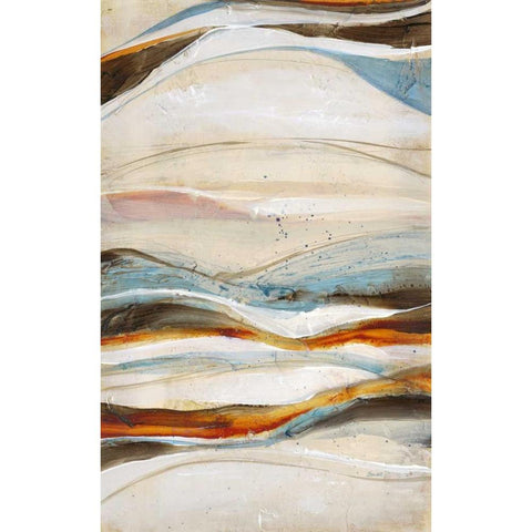 Open Sea 1 Black Modern Wood Framed Art Print with Double Matting by Bouchet