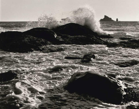 Roar of the Ocean Black Ornate Wood Framed Art Print with Double Matting by Aniballi, Brett