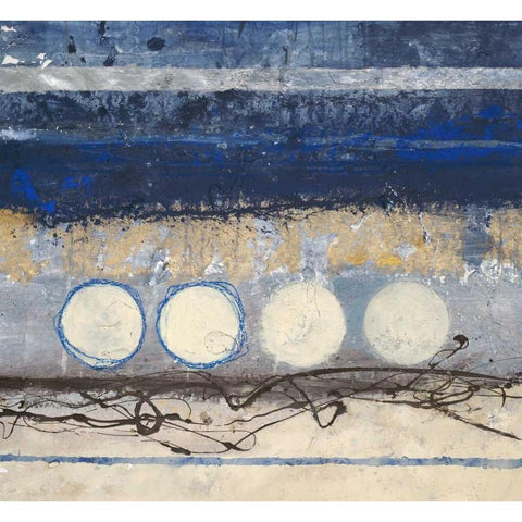 Partial Eclipse 1 Black Modern Wood Framed Art Print with Double Matting by Ioco, Filippo
