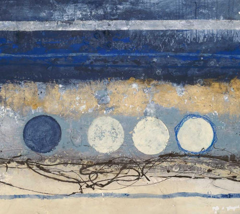 Partial Eclipse 2 White Modern Wood Framed Art Print with Double Matting by Ioco, Filippo