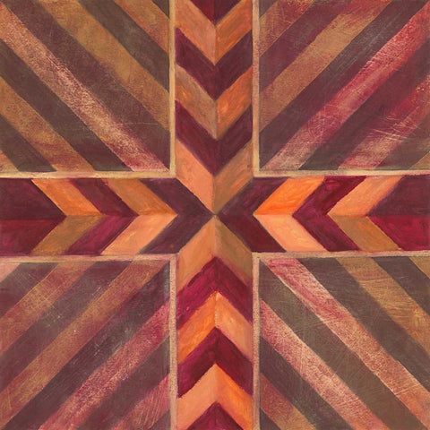 Southwestern Mark 1  Black Ornate Wood Framed Art Print with Double Matting by Ioco, Filippo