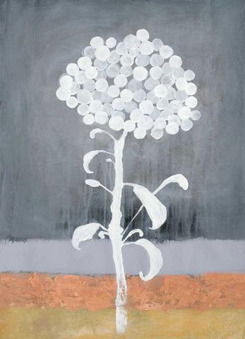 Loft Botanical 1 White Modern Wood Framed Art Print with Double Matting by Ioco, Filippo