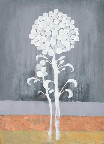 Loft Botanical 2 White Modern Wood Framed Art Print with Double Matting by Ioco, Filippo