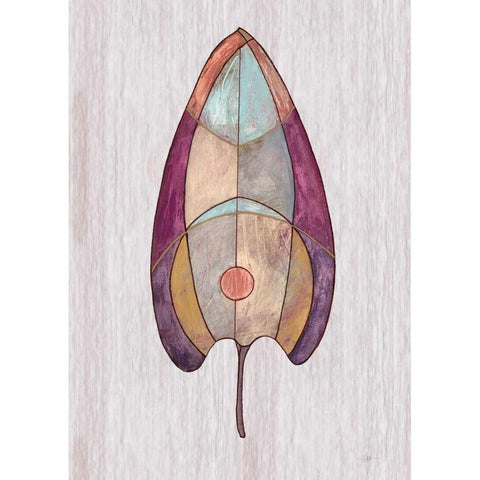 Global Palm 1 White Modern Wood Framed Art Print by Ioco, Fillippo