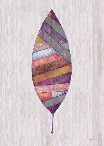 Global Palm 2 White Modern Wood Framed Art Print with Double Matting by Ioco, Fillippo