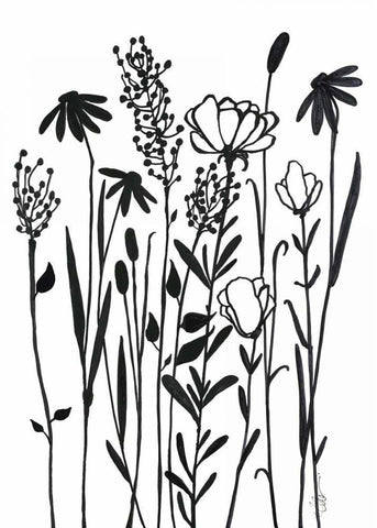 Daytime Garden Black Ornate Wood Framed Art Print with Double Matting by Ioco, Filippo