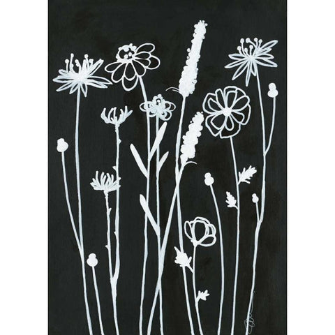 Nighttime Garden Gold Ornate Wood Framed Art Print with Double Matting by Ioco, Filippo