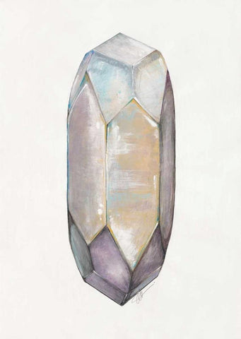 Healing Crystal 2 Black Ornate Wood Framed Art Print with Double Matting by Ioco, Filippo