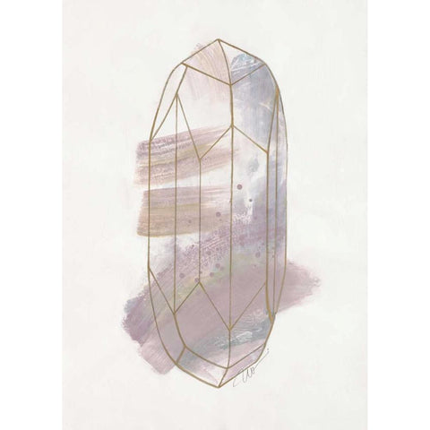Crystal Reflection 1 Black Modern Wood Framed Art Print with Double Matting by Ioco, Filippo