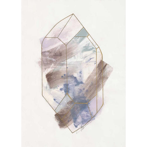 Crystal Reflection 2 White Modern Wood Framed Art Print by Ioco, Filippo