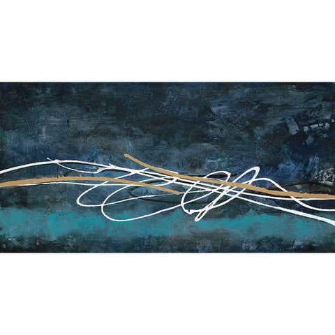 Abstract Scribble White Modern Wood Framed Art Print by Ioco, Filippo