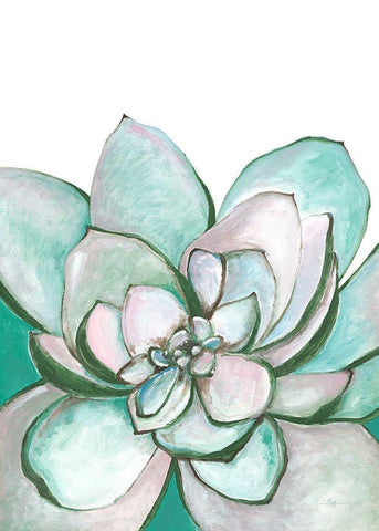 Desert Rose White Modern Wood Framed Art Print with Double Matting by Loco, Filippo
