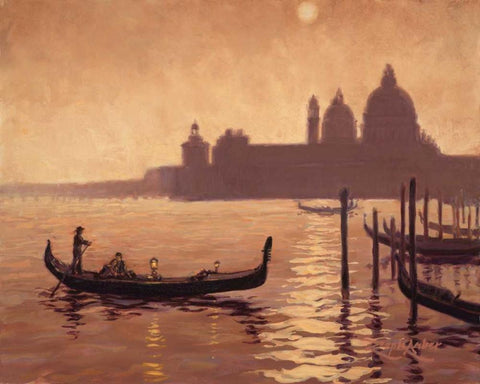 Holiday    Black Ornate Wood Framed Art Print with Double Matting by Amber, Zeph