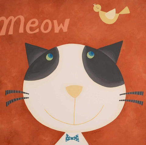 Dreaming of Birds White Modern Wood Framed Art Print with Double Matting by Shah, Sapna