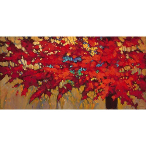 Autumn Light Black Modern Wood Framed Art Print by Charles, J.