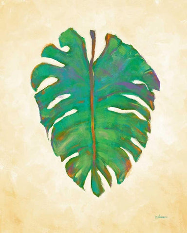 Havana Palm 1 Black Ornate Wood Framed Art Print with Double Matting by Charles, J.