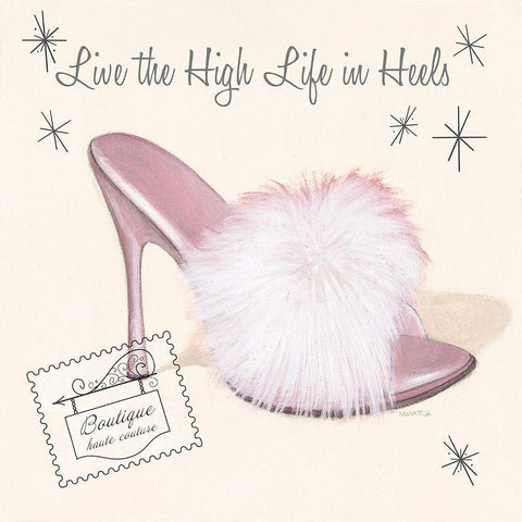 Pretty Slipper Black Modern Wood Framed Art Print by Wyatt Jr., Norman