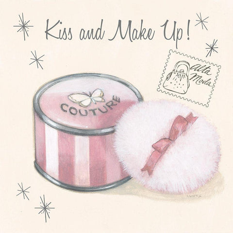 Pretty Powder Black Ornate Wood Framed Art Print with Double Matting by Wyatt Jr., Norman