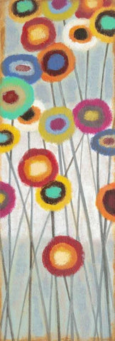 Fun Floral 2 Black Ornate Wood Framed Art Print with Double Matting by Wyatt, Norman Jr.