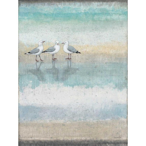 Sea Glass Shore 1 Gold Ornate Wood Framed Art Print with Double Matting by Wyatt, Norman Jr.