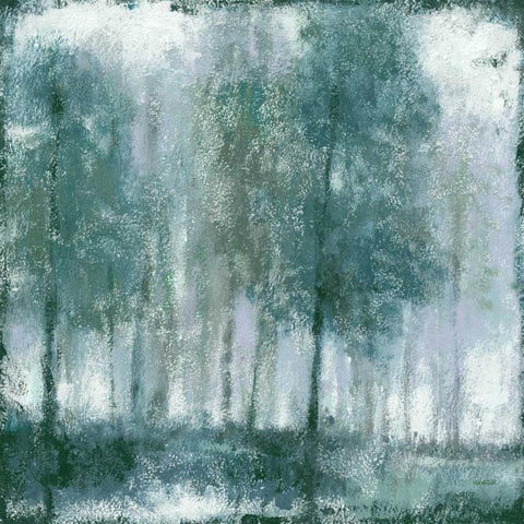 Somber Forest 1 Black Modern Wood Framed Art Print with Double Matting by Wyatt, Norman Jr.