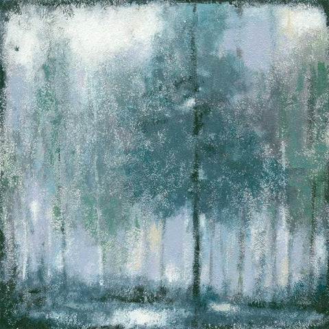 Somber Forest 2 Black Ornate Wood Framed Art Print with Double Matting by Wyatt, Norman Jr.