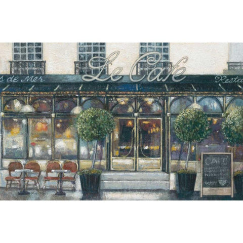 Cafe Impressions 2 White Modern Wood Framed Art Print by Wyatt, Norman Jr.