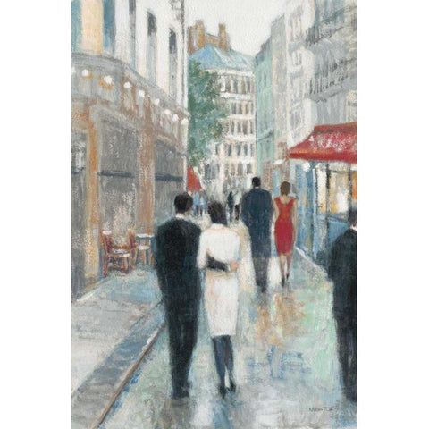 Paris Impressions 3 Black Modern Wood Framed Art Print with Double Matting by Wyatt, Norman Jr.
