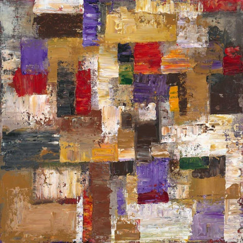 All that Jazz 2 White Modern Wood Framed Art Print with Double Matting by Taylor, Marc