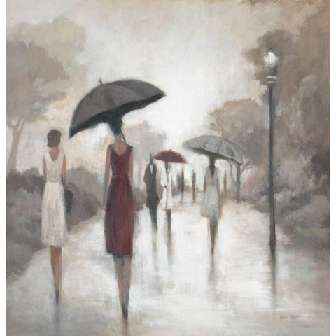 City Figures 1 Black Modern Wood Framed Art Print by Taylor, Marc