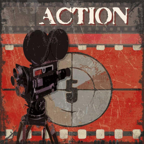 Ready Set Action White Modern Wood Framed Art Print with Double Matting by Smith, Sandra